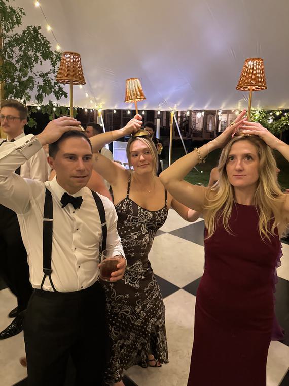 On the dance floor
