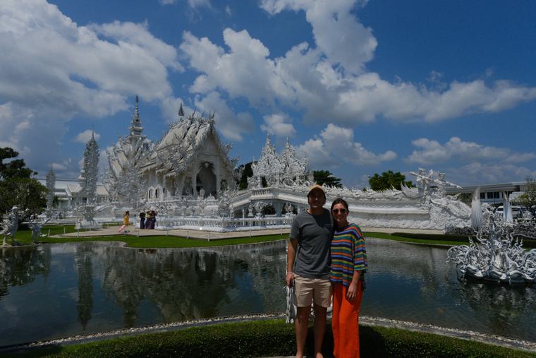 The White Temple, four hours north of Chiang Mai